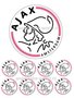 AJAX logo taart en cupcakes eetbare print 
