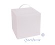 ChocoPatiss Taartdoos Kunststof 24x24x24cm met dubbele bodem,mat