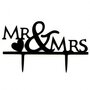 Taarttopper Mr & Mrs Acryl #9
