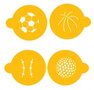 Large Sports Balls Designer Stencil