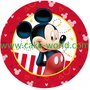 Mickey Mouse 2 taartprint rond