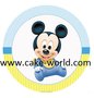Mickey Mouse baby taartprint rond