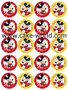 Mickey Mouse 3 Cupcake prints,20 st