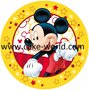 Mickey Mouse 4 taartprint rond