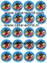 Angry Birds 2 Cupcake prints, 20st.