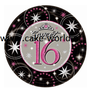 Sweet 16 taartprint 2 rond