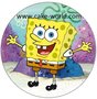 Spongebob taartprint rond