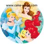 Prinsessen taartprint rond