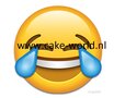 Emoji TraanLachend taartprint