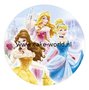 Prinsessen 1 taartprint rond