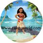 Vaiana 2 taartprint rond