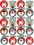 Kerst Cupcake prints, 20st.