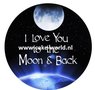 I Love You To The Moon & Back Taartprint Rond