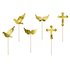 PartyDeco Cupcake Toppers 1e Communie 6st