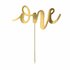 PartyDeco Taarttopper One Goud