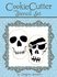 Halloween Skull Cookie Cutter & Stencil