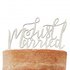 Ginger Ray Wooden Cake Topper, Just Married